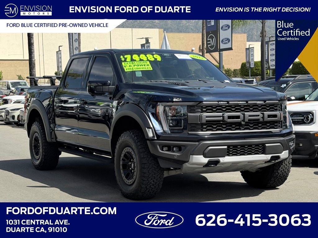 Certified 2022 Ford F150 Raptor w/ Equipment Group 801A High