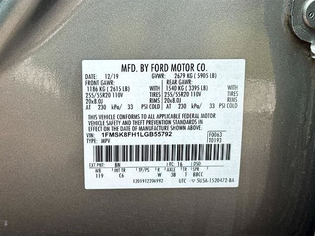 Certified 2020 Ford Explorer Limited AWD/4WD image 25