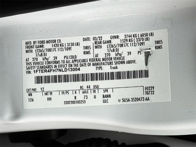 Certified 2022 Ford Ranger Lariat w/ Tremor Off-Road Package image 24