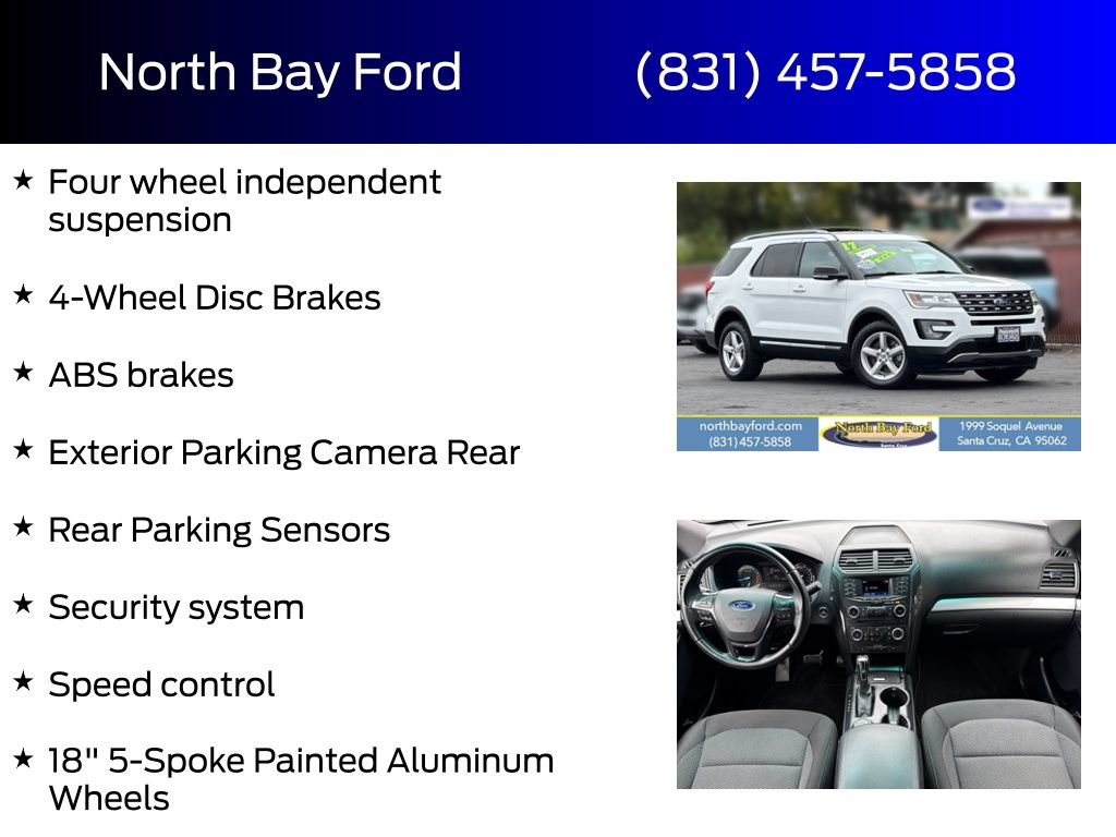Certified 2017 Ford Explorer XLT AWD/4WD image 8