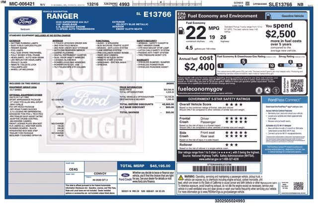 Certified 2025 Ford Ranger XLT AWD/4WD image 10