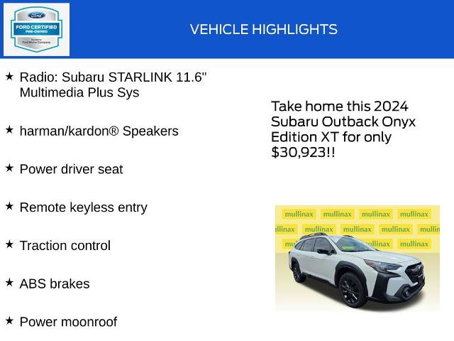 Used 2024 Subaru Outback Onyx Edition XT AWD/4WD image 18