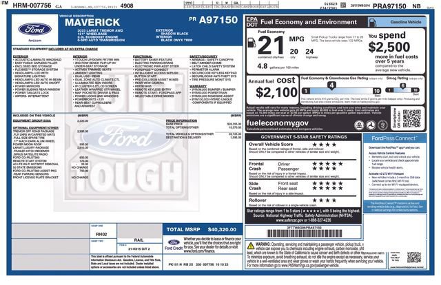 Certified 2023 Ford Maverick Tremor w/ Tremor Off-Road Package image 18