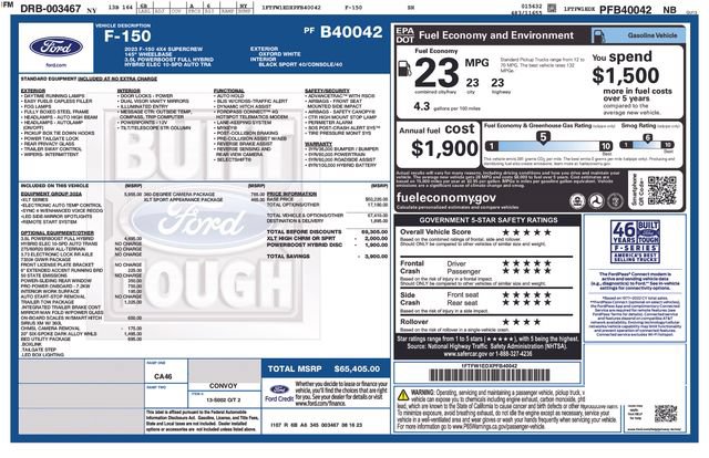 Certified 2023 Ford F150 XLT w/ Equipment Group 302A High AWD/4WD image 33