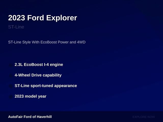 Certified 2023 Ford Explorer ST-Line w/ Class IV Trailer Tow Package AWD/4WD image 5