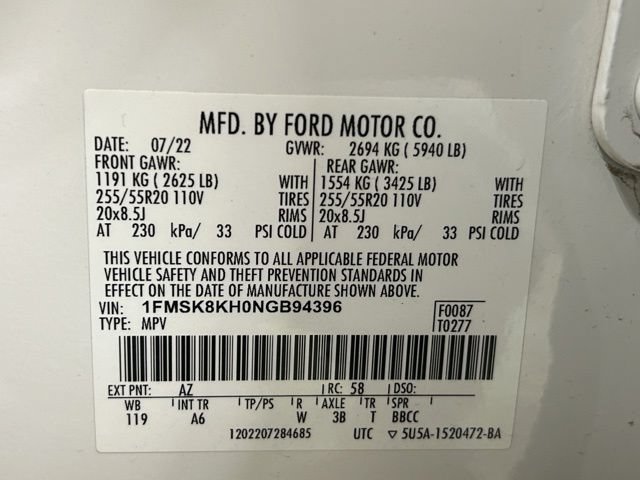 Certified 2022 Ford Explorer ST-Line AWD/4WD image 31
