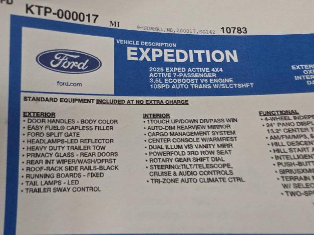 Certified 2025 Ford Expedition Active AWD/4WD image 29