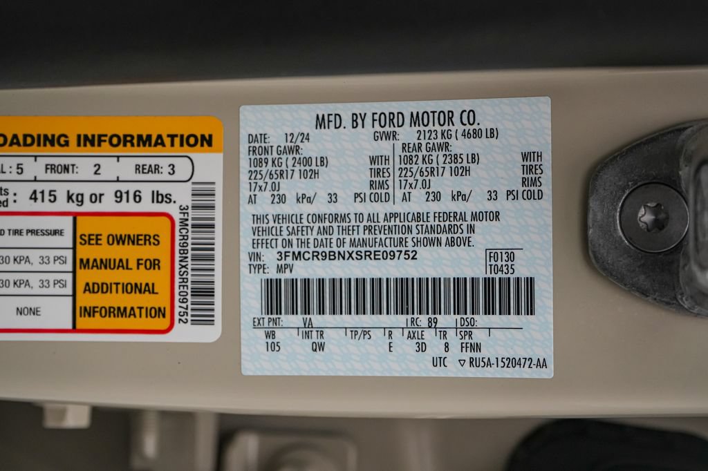 Certified 2025 Ford Bronco Sport Big Bend w/ Convenience Package AWD/4WD image 29