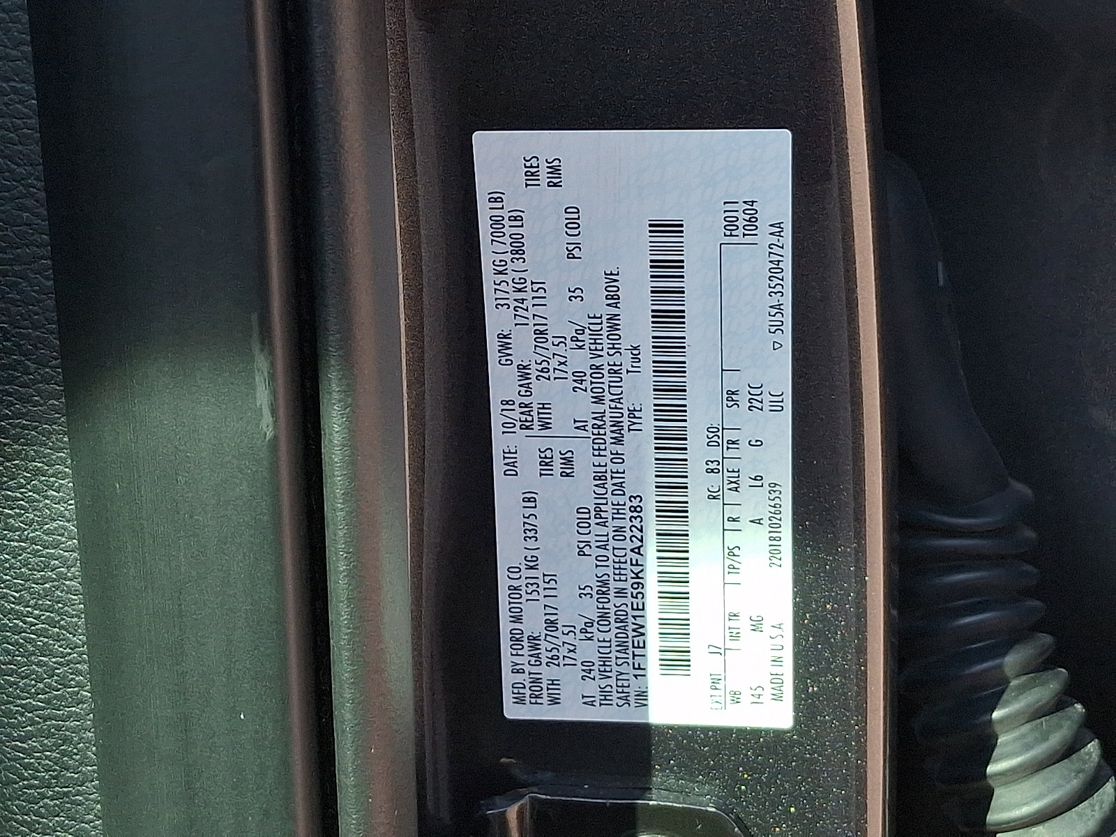 Certified 2019 Ford F150 XLT AWD/4WD image 26