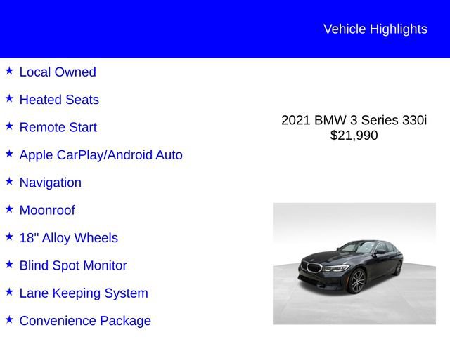 Used 2021 BMW 330i Sedan RWD image 2