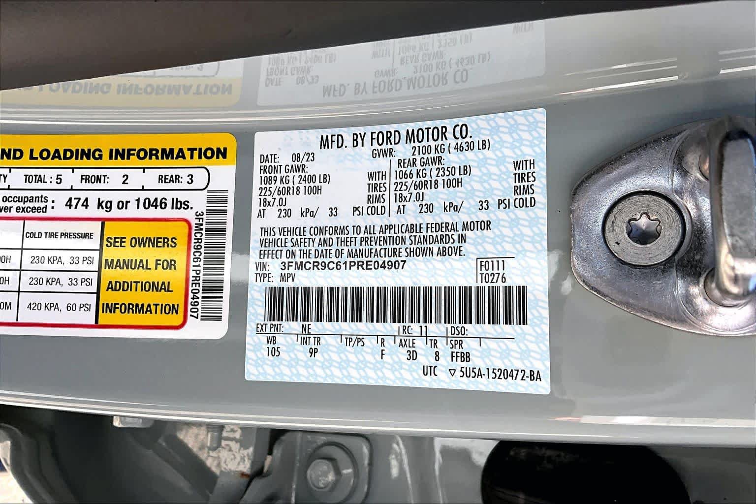 Certified 2023 Ford Bronco Sport Outer Banks w/ Tech Package AWD/4WD image 34
