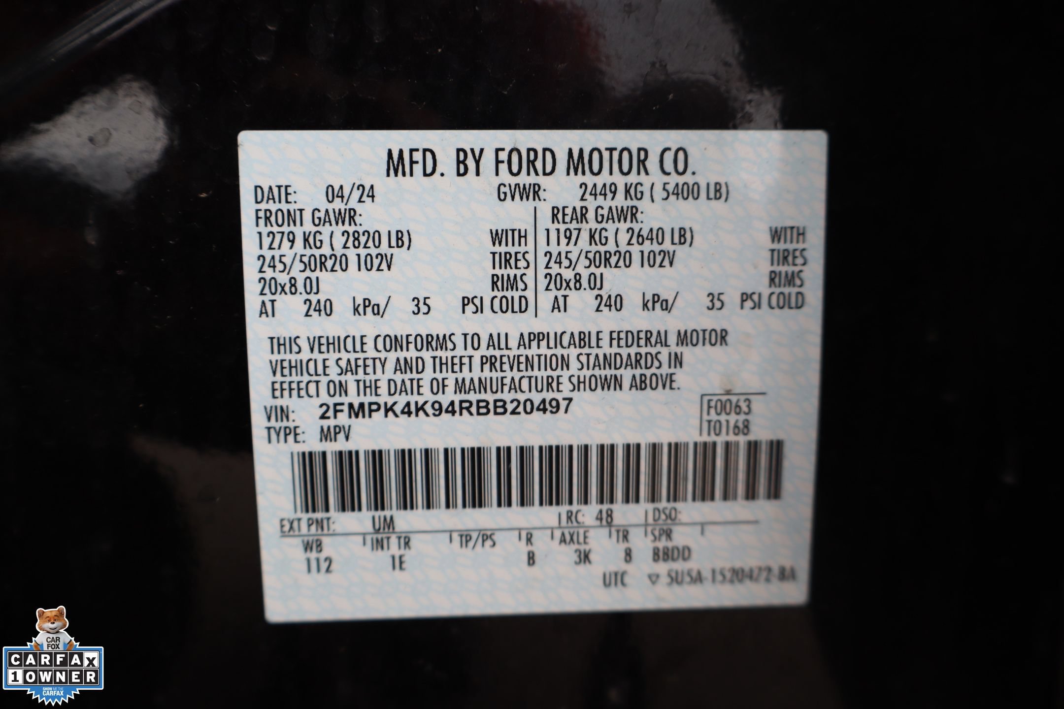 Certified 2024 Ford Edge Titanium w/ Equipment Group 301A AWD/4WD image 31