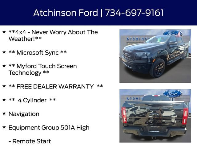 Certified 2021 Ford Ranger Lariat w/ Equipment Group 501A High AWD/4WD image 9