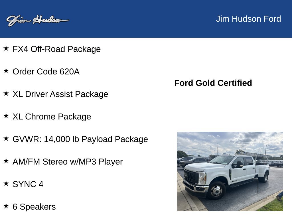 Certified 2024 Ford F350 XL w/ XL Driver Assist Package AWD/4WD image 3