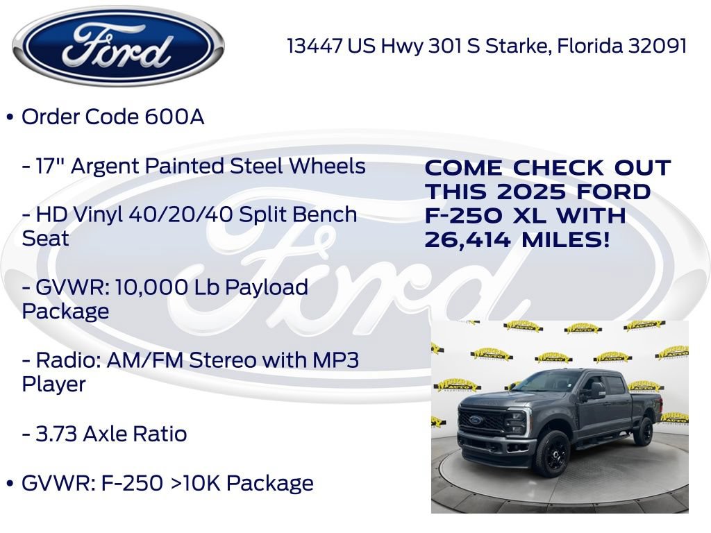 Certified 2025 Ford F250 XL w/ STX Appearance Package AWD/4WD image 27