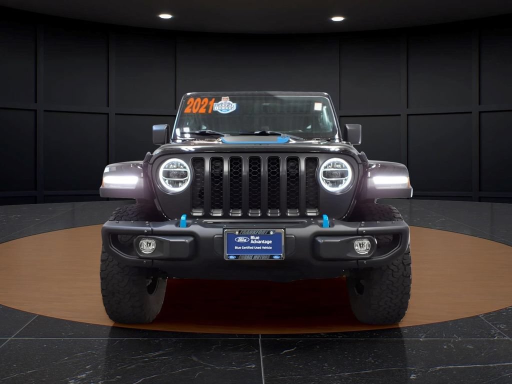 Used 2021 Jeep Wrangler Unlimited Rubicon 4xe w/ Steel Bumper Group AWD/4WD image 2