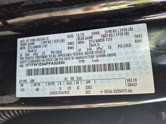 Certified 2023 Ford F150 XLT w/ Equipment Group 302A High AWD/4WD image 39