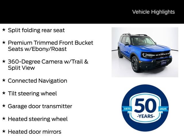 Certified 2025 Ford Bronco Sport Outer Banks w/ Outer Banks Tech Package+ AWD/4WD image 21