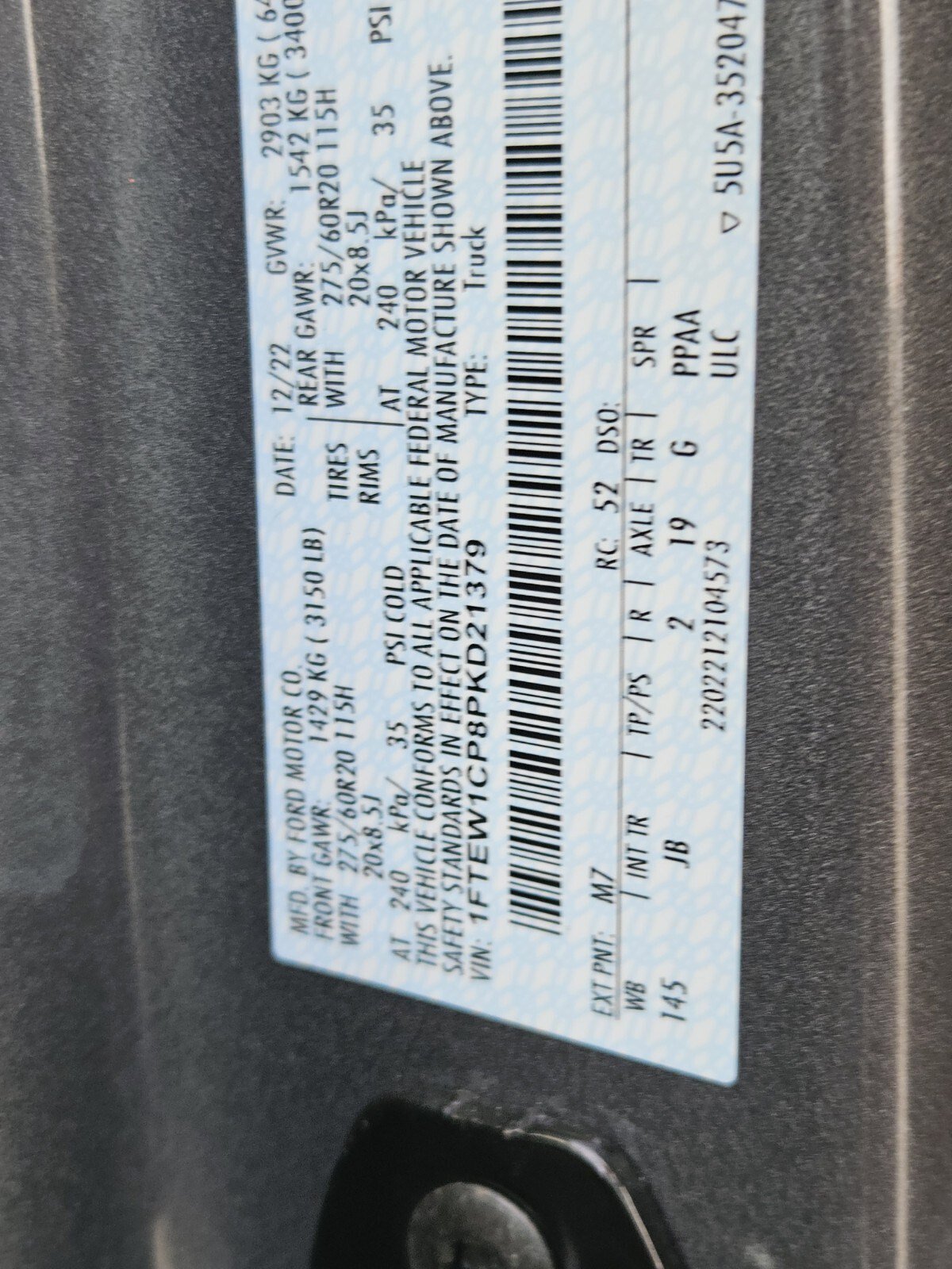 Certified 2023 Ford F150 XL w/ STX Appearance Package image 34