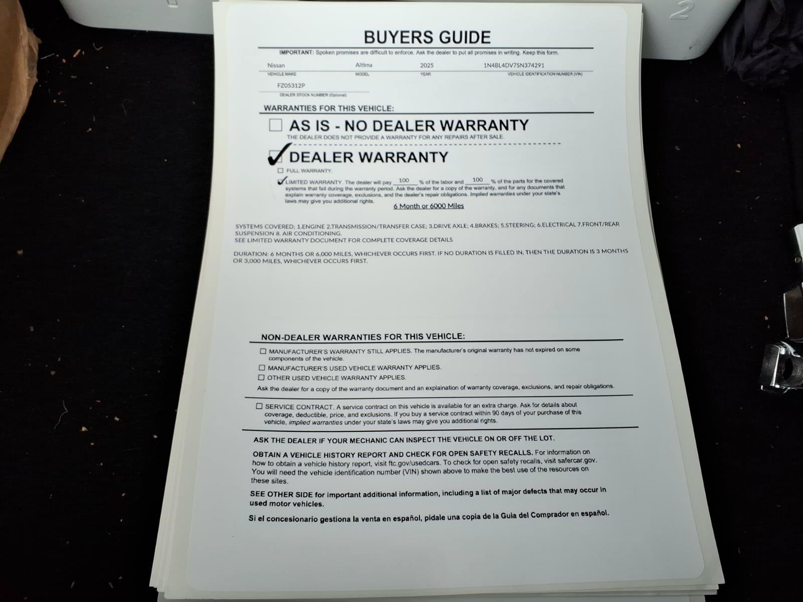 Used 2025 Nissan Altima 2.5 SV FWD image 36