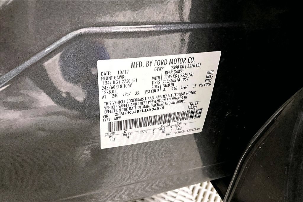 Certified 2020 Ford Edge SEL w/ Convenience Package FWD image 26