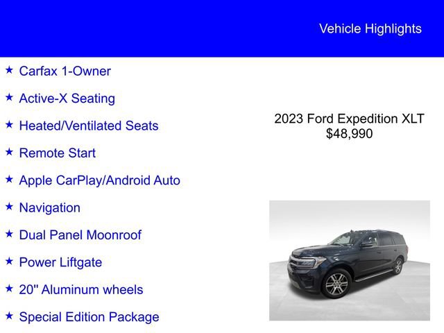 Certified 2023 Ford Expedition XLT RWD image 3