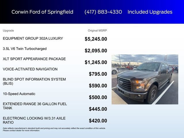 Certified 2017 Ford F150 XLT w/ Equipment Group 302A Luxury image 5