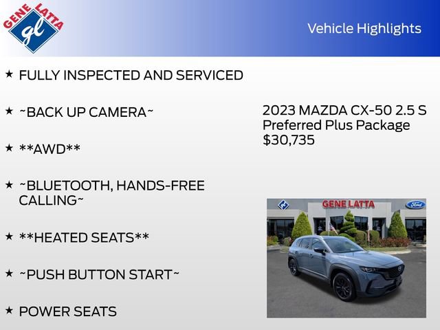 Used 2023 MAZDA CX-50 2.5 S w/ Cargo Package AWD/4WD image 33