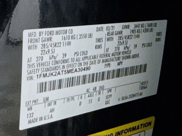 Certified 2021 Ford Expedition Max Limited AWD/4WD image 36