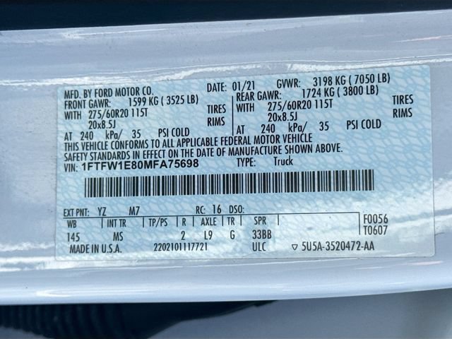 Certified 2021 Ford F150 XLT w/ Equipment Group 302A High AWD/4WD image 40