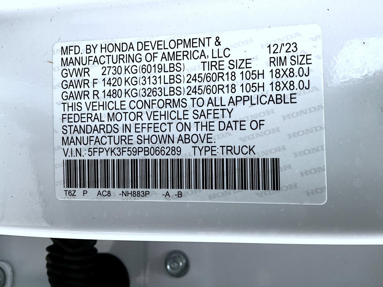 Used 2023 Honda Ridgeline RTL image 27