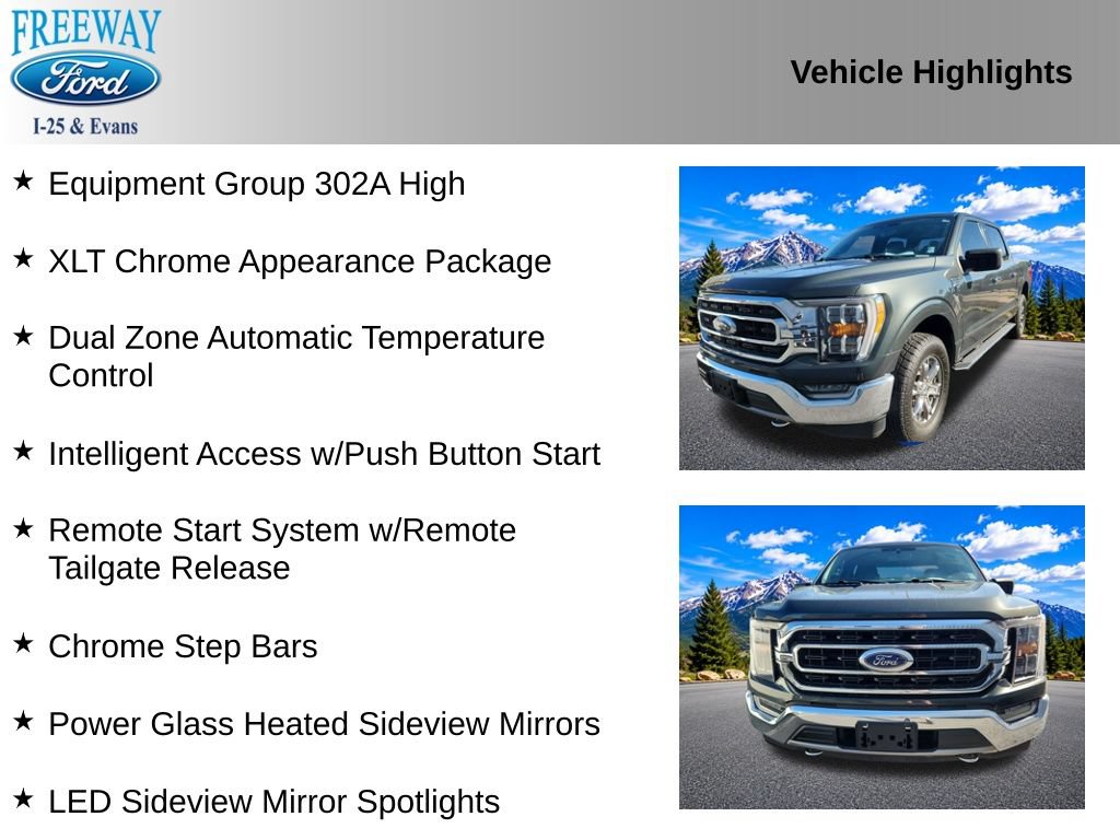 Certified 2021 Ford F150 XLT w/ Equipment Group 302A High AWD/4WD image 2