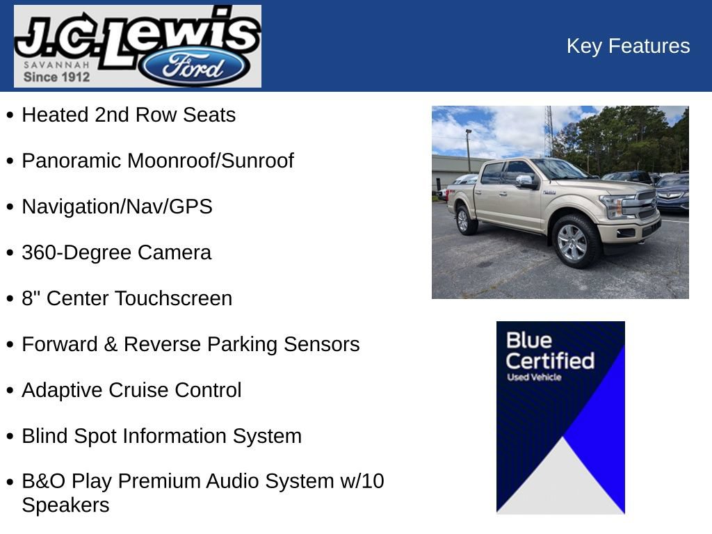 Certified 2018 Ford F150 Platinum w/ Equipment Group 701A Luxury AWD/4WD image 34