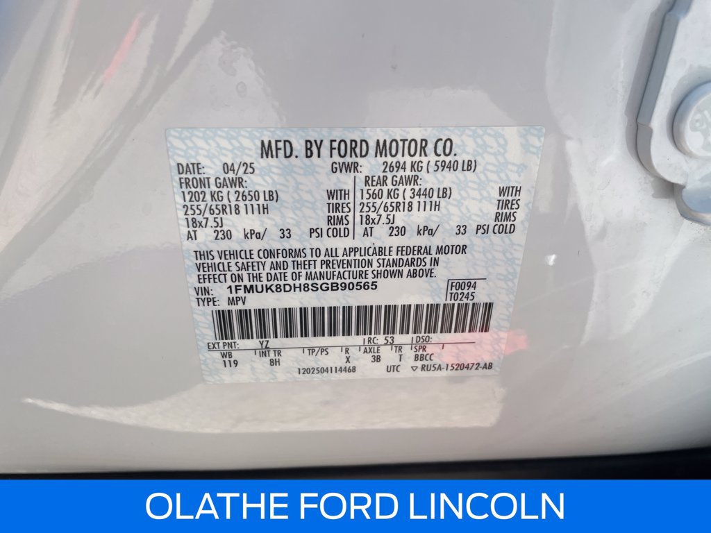 Certified 2025 Ford Explorer Active AWD/4WD image 21