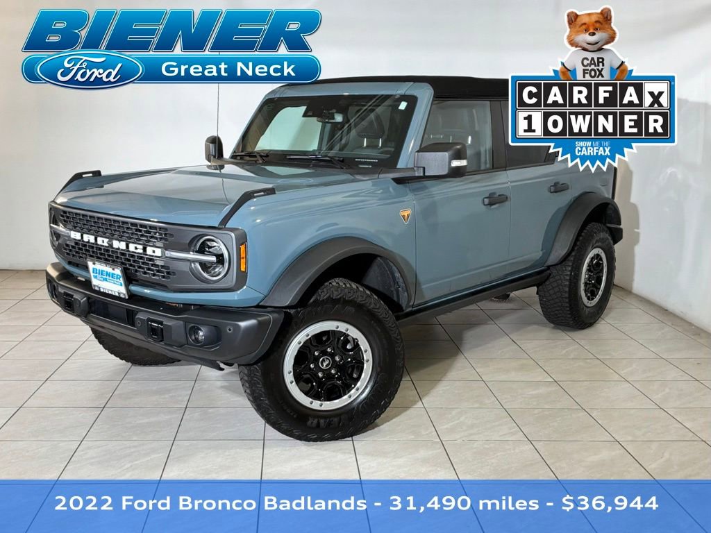 Certified 2022 Ford Bronco Badlands w/ Sasquatch Package