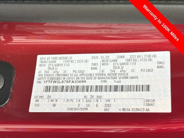 Certified 2025 Ford F150 XLT w/ Equipment Group 303A High AWD/4WD image 40