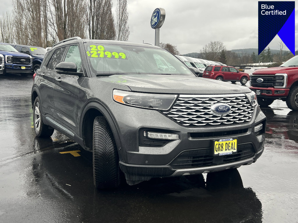 Certified 2020 Ford Explorer Platinum w/ Premium Technology Package