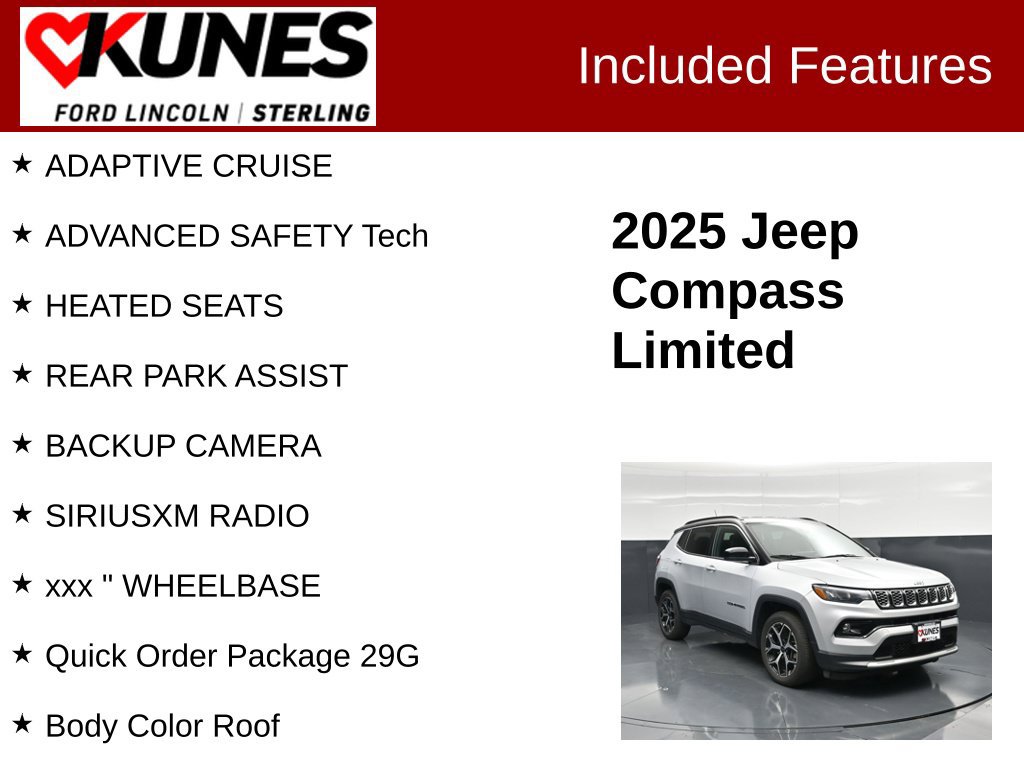 Used 2025 Jeep Compass Limited AWD/4WD image 2