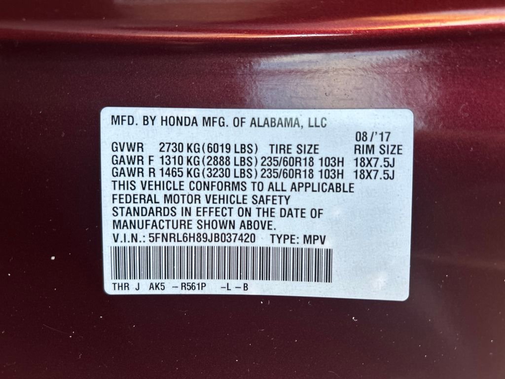 Used 2018 Honda Odyssey Touring image 32