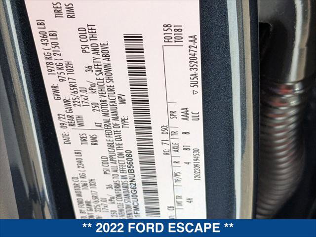 Certified 2022 Ford Escape SE image 23