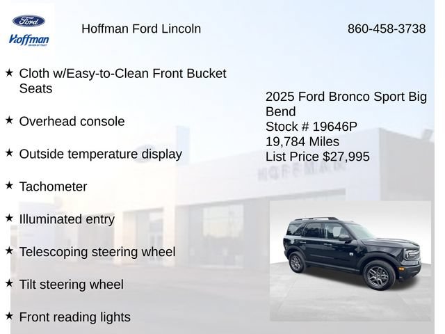 Certified 2025 Ford Bronco Sport Big Bend AWD/4WD image 29