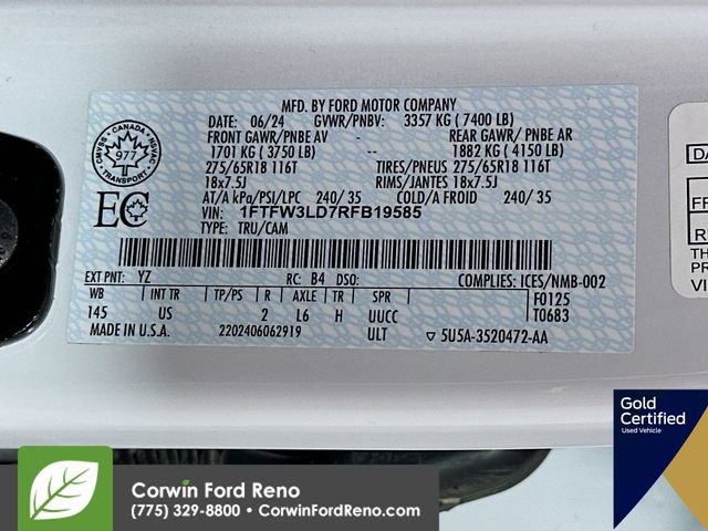 Certified 2024 Ford F150 XLT w/ Mobile Office Package AWD/4WD image 33