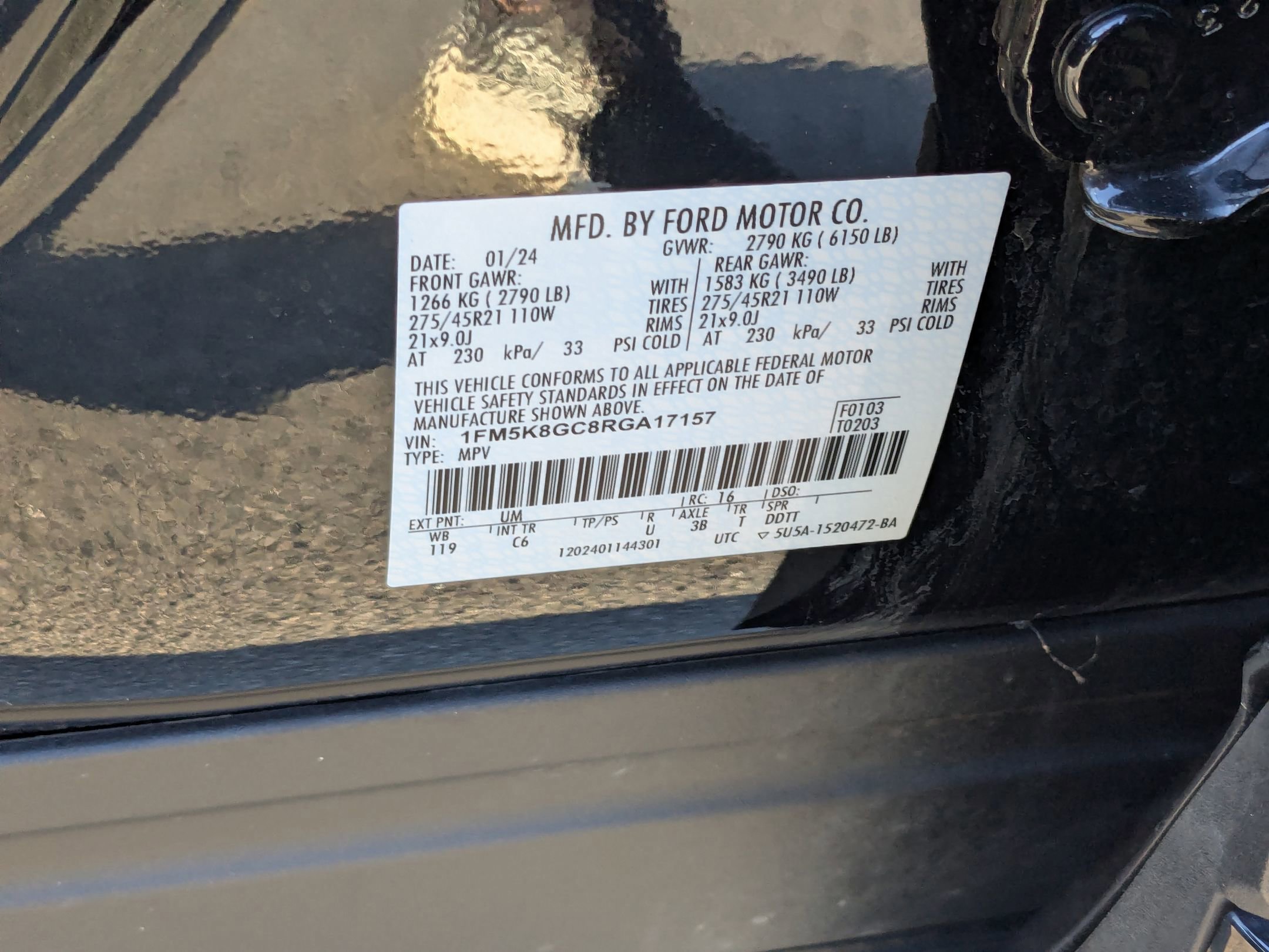 Certified 2024 Ford Explorer ST w/ Equipment Group 401A image 49