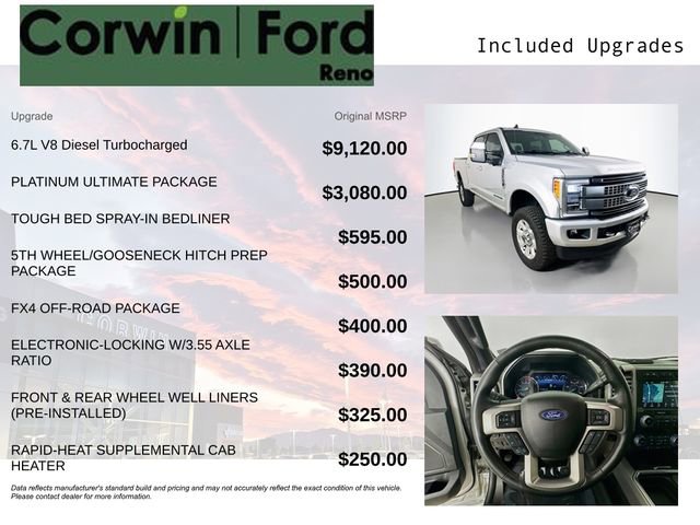Certified 2019 Ford F350 Platinum w/ Platinum Ultimate Package AWD/4WD image 3