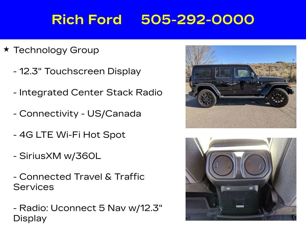 Used 2024 Jeep Wrangler Sahara 4xe w/ Technology Group image 25