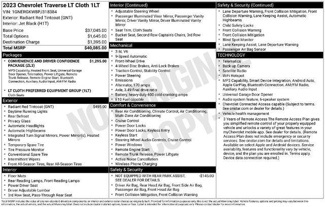 Used 2023 Chevrolet Traverse LT image 12
