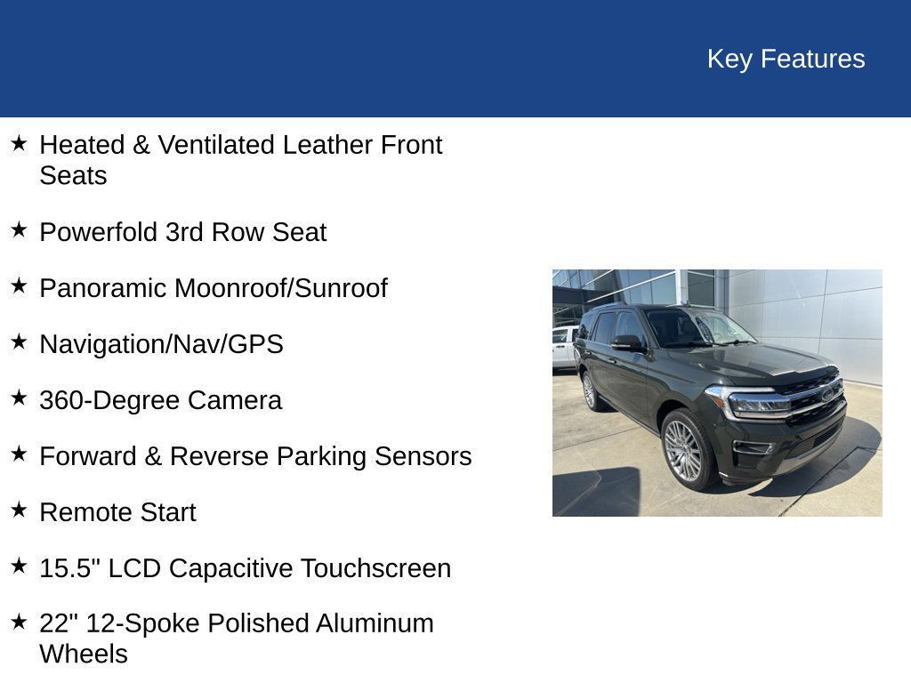 Certified 2022 Ford Expedition Limited RWD image 36