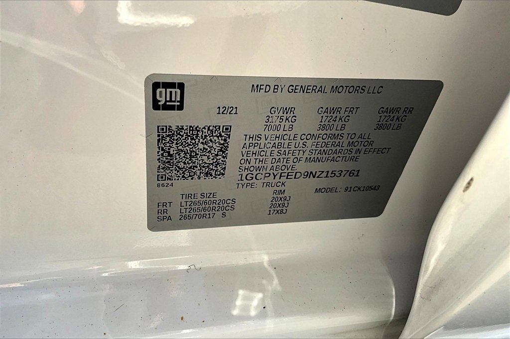 Used 2022 Chevrolet Silverado 1500 LT Trail Boss w/ Bed Protection Package image 36