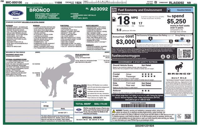 Certified 2024 Ford Bronco Everglades image 11