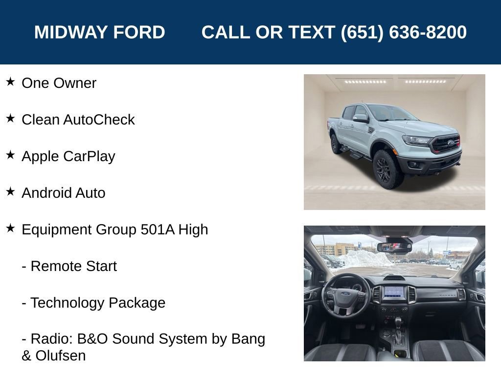 Certified 2022 Ford Ranger Lariat w/ Tremor Off-Road Package image 10